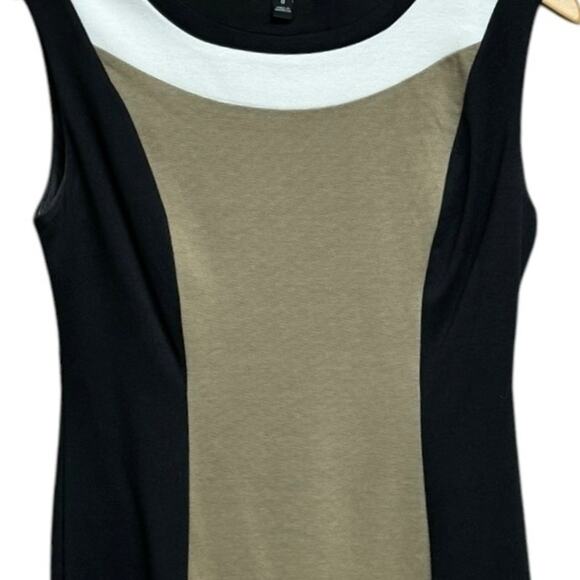 En Focus Studio Sheath Dress Sleeveless Black and Tan Size 8 - Picture 4 of 6